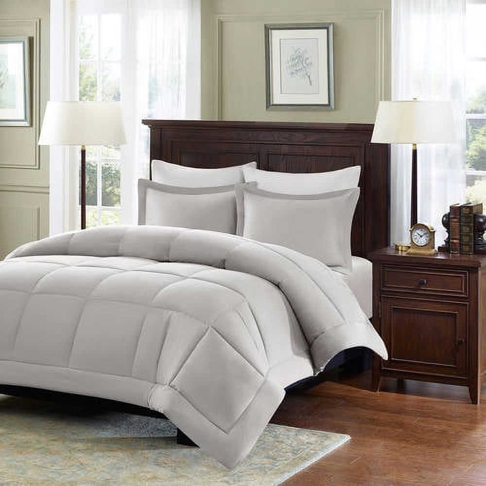 Comfort Classics Belford Microcell Down Alternative Comforter Set, Grey, King/Cal King - image 1 of 5
