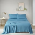 thumbnail image 1 of Comfort Classics Casual Blue Microfiber 4 Piece Sheet Sets, Queen, 1 of 16