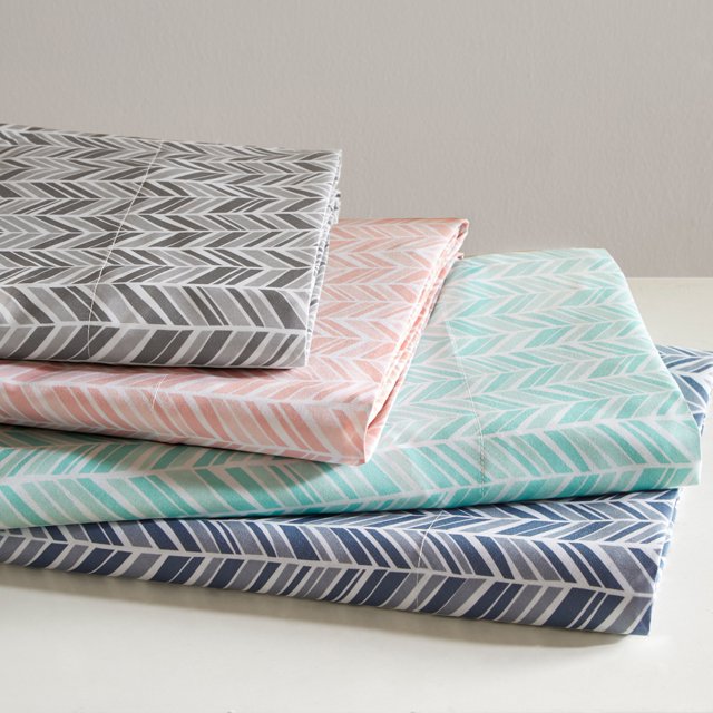 Comfort Classics Chevron Ultra Soft Microfiber Printed Sheet