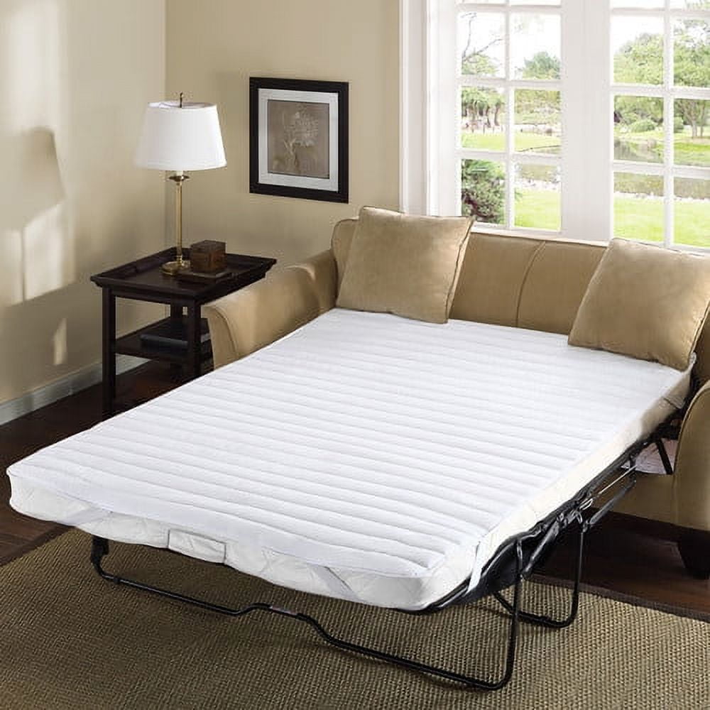Queen White Microfiber Waterproof Sofa Bed Mattress Pad