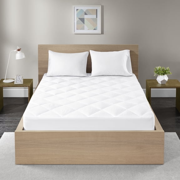 Comfort Classics Ensure 300 Thread Count Cotton Sateen Waterproof Mattress Pad, Twin