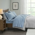 thumbnail image 1 of Comfort Classics Micro Fleece 3-Piece Blue Sheet Set, Twin, 1 of 8