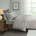 thumbnail image 1 of Comfort Classics Micro Fleece 4-Piece Grey Sheet Set, King, 1 of 7
