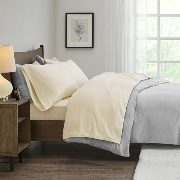 Comfort Classics Micro Fleece Sheet Set, Full, off-White