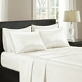 thumbnail image 1 of Comfort Classics Satin Wrinkle-Free Luxurious 6-Piece Sheet Set, Full, Ivory, 1 of 10