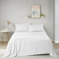 thumbnail image 1 of Comfort Classics Solid Microfiber Ultra Soft Wrinkle Free Sheet Set, White, Queen, 1 of 17