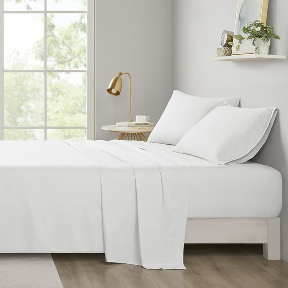Microfiber Sheet Set Comfort Classics, Twin, White