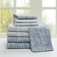 thumbnail image 1 of Comfort Classics Space Dyed Cotton Jersey Knit Sheet Set, Gray, King, 1 of 7