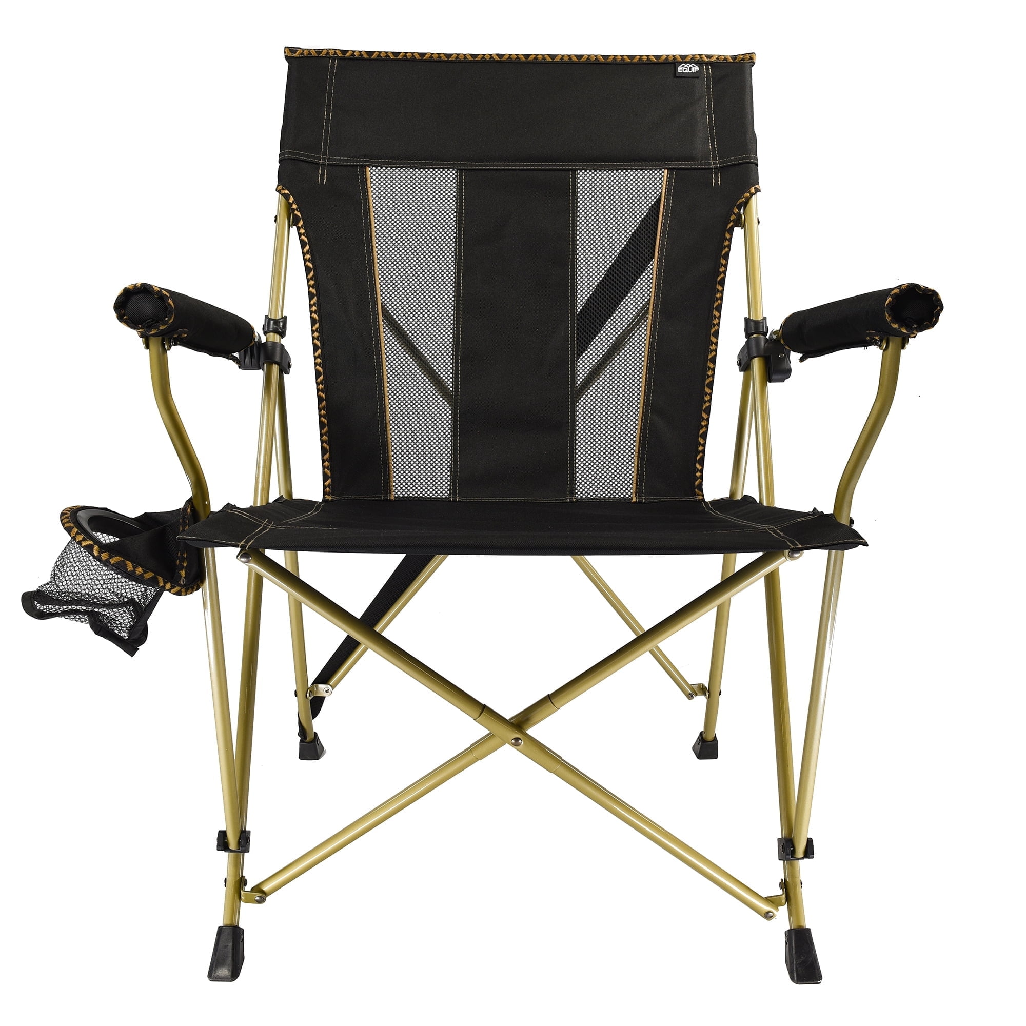 Equip Comfort Click XL Portable Outdoor Hard Arm Chair with Mesh