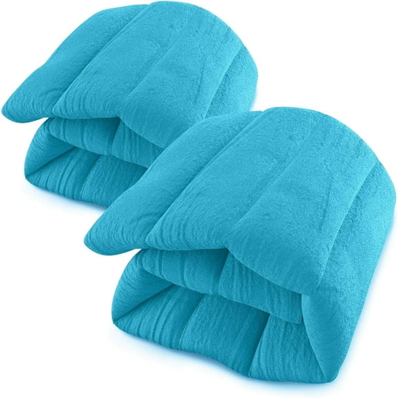 ComfortCloud Microwavable Heating Pads Set of 2 Natural Moist Heat Pad for Back Pain, Neck and Shoulders, Nerve, Cramps, Lower Lumbar Relief