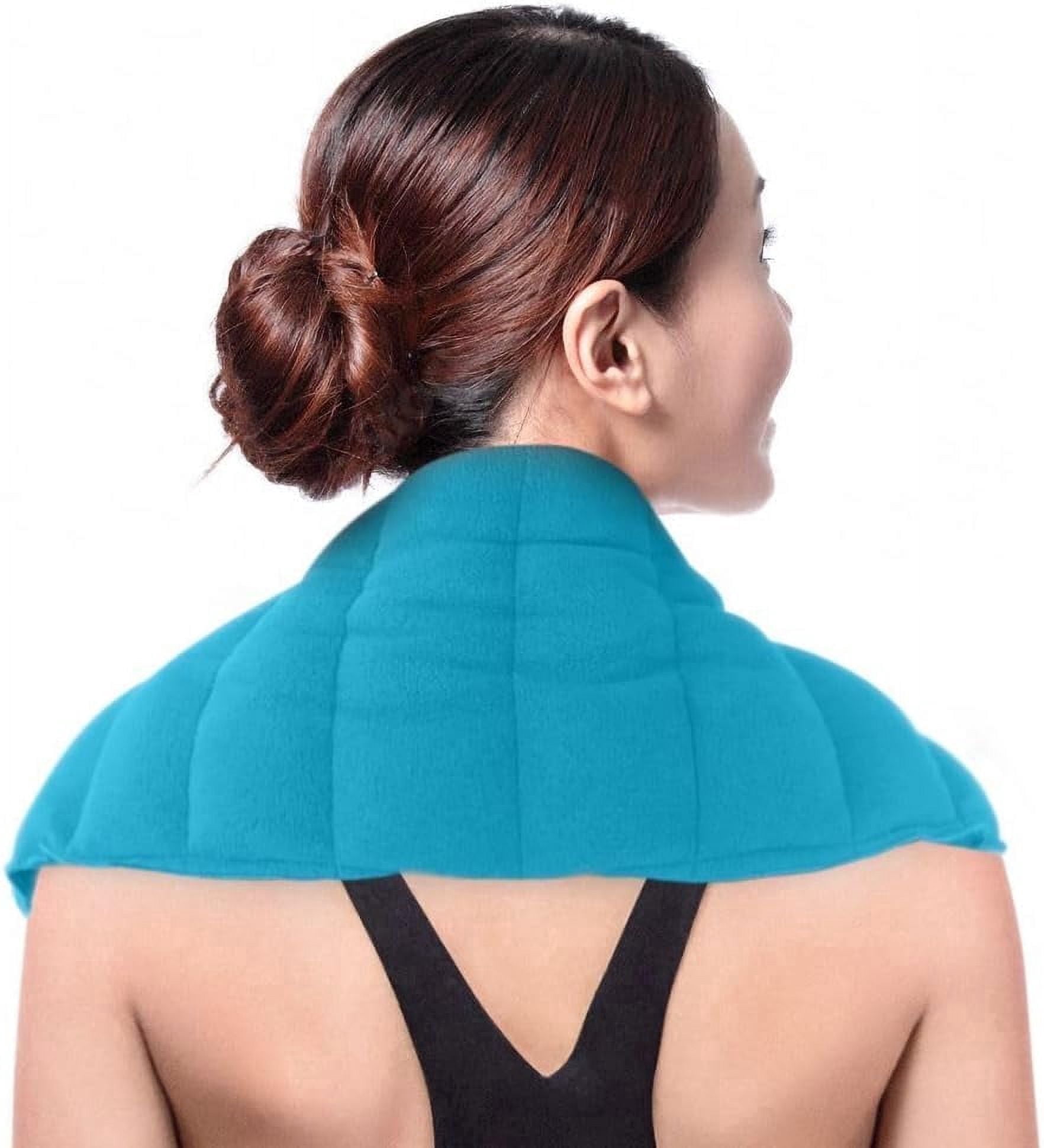 ComfortCloud Microwaveable Heating Pad for Body Aches & Pains, 22" x 7", Blue