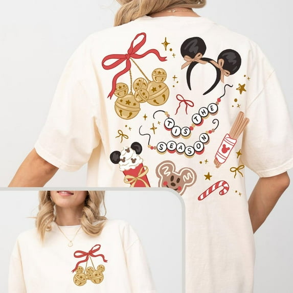 Comfort Color® 2-sided Disney Mickey's Very Merry Christmas Shirt Disney Christmas Snack T-shirt Trip Mickey xmas