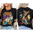 thumbnail image 1 of Comfort Colors 1717 Fantastic Four Double Sided T-Shirt, Vintage Fantastic Four First Steps Shirt, Fantastic 4 Comic Reed Richards Sue Storm, MCU Fan,Black Color,Size 3XL, 1 of 5