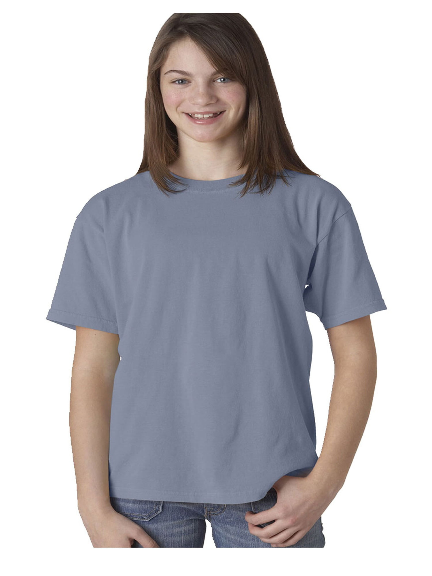 Comfort Colors Garment-Dyed T-Shirt – 5.4 Oz Ringspun Cotton, Lagoon Blue, XS