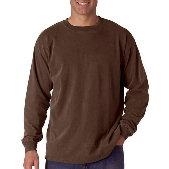 Comfort Colors 5014-Chocolate-2X By Chouinard Adult Ring-Spun Long Sleeve Tee, Chocolate - 2X