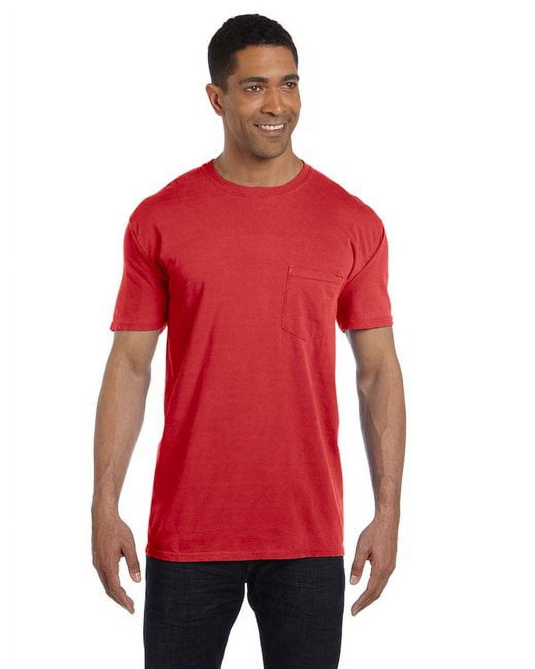 comfort colors men's adult short sleeve pocket tee style 6030