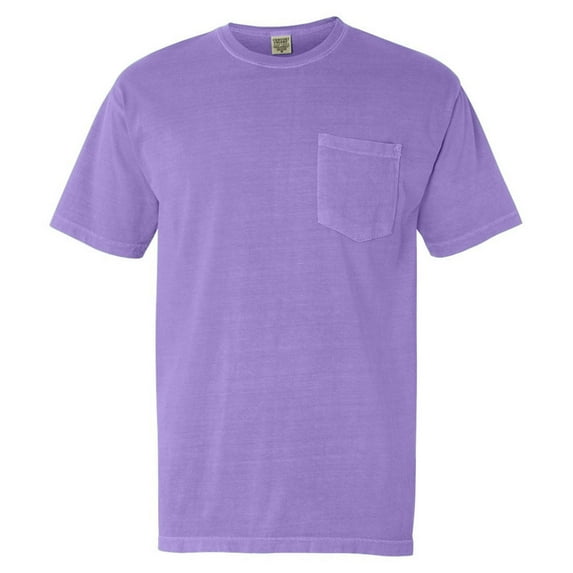 Comfort Colors Adult Ring-Spun Pocket Tee , 6030CC , Violet , Large