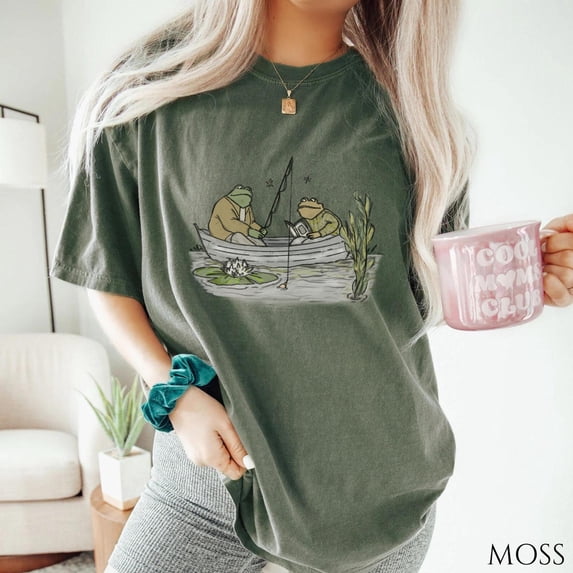 Comfort Colors 90s Frog Comfort Colors T-Shirt, Retro Vintage Graphic Tees, Cute Toad Shirt, Nature Shirt, Book Lovers Shirt,Graphite color,size XL