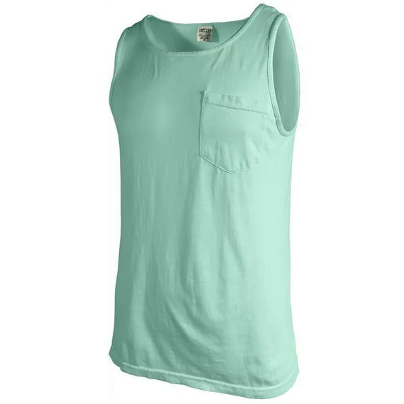Comfort Colors 9330 Men's Pocket Tank Top Island Reef S