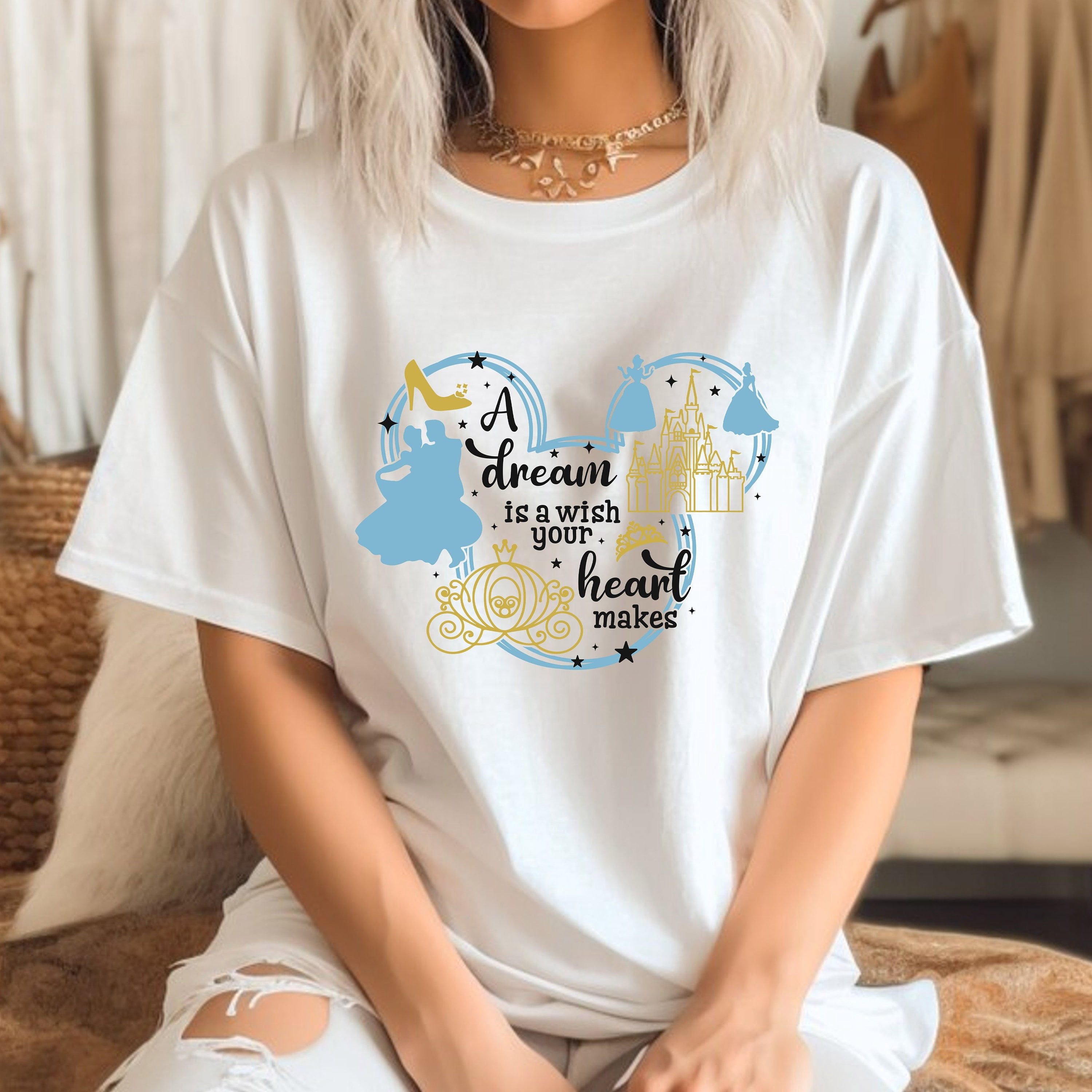 Comfort Colors® A Dream Is A Wish Your Heart Makes, Disney Princess ...