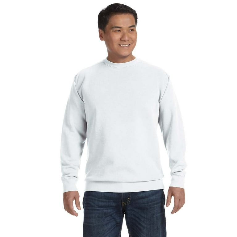 White comfort colors sweatshirt new arrivals