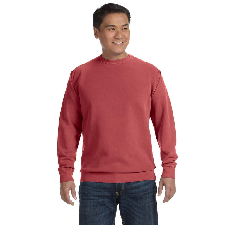 Red comfort colors sweatshirt top