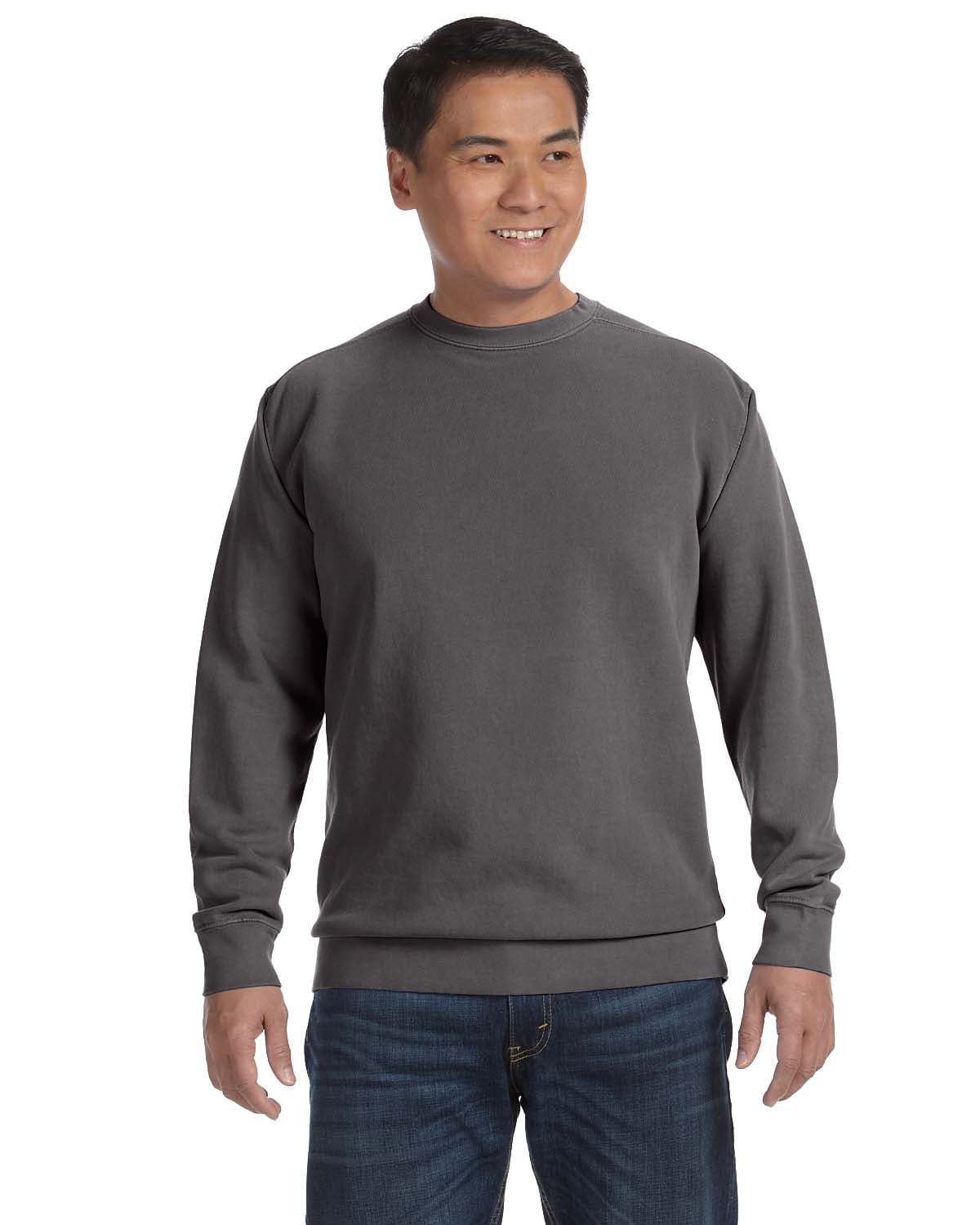 Comfort Colors Adult Fleece Crewneck Sweatshirt - True Navy, 80/20 Cotton Polyester Blend, Size 2XL