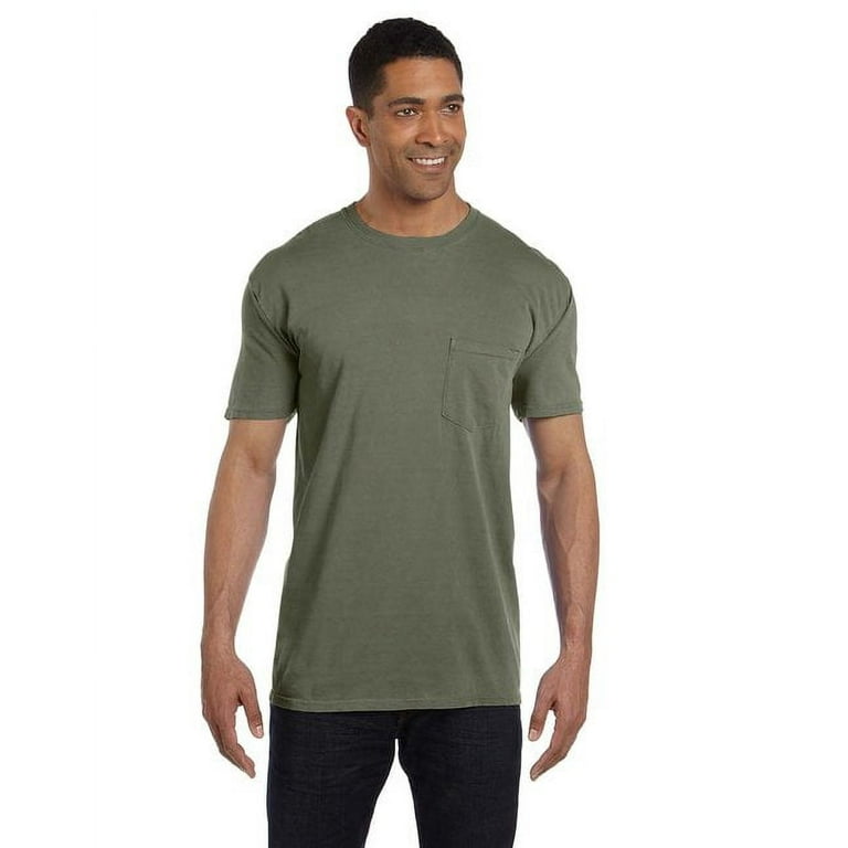 Comfort Colors 6030CC adult Heavyweight Pocket T-Shirt - Sage - 2XL