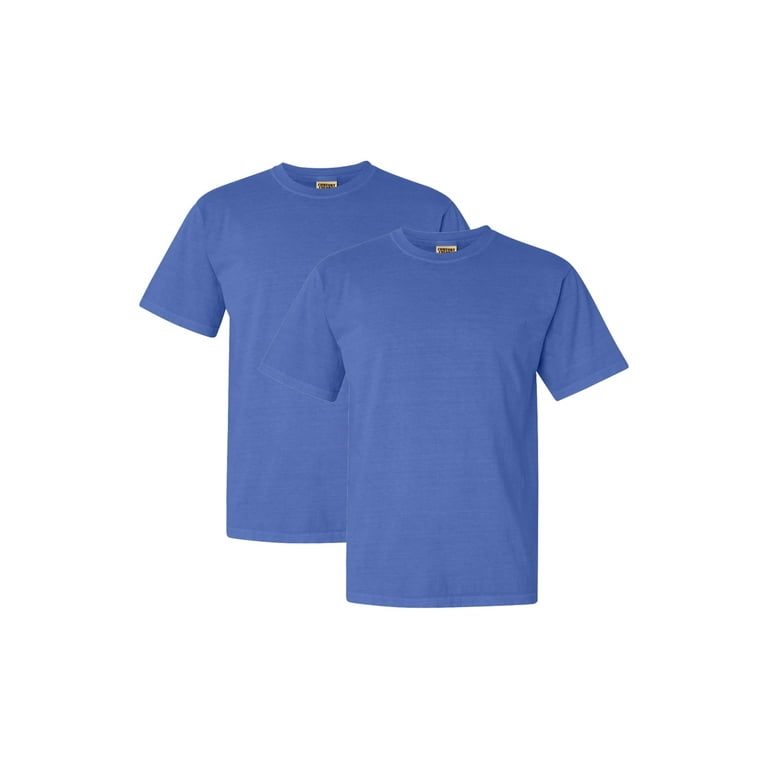 Comfort Colors Adult Heavyweight T Shirt 2 Pack Flo Blue L