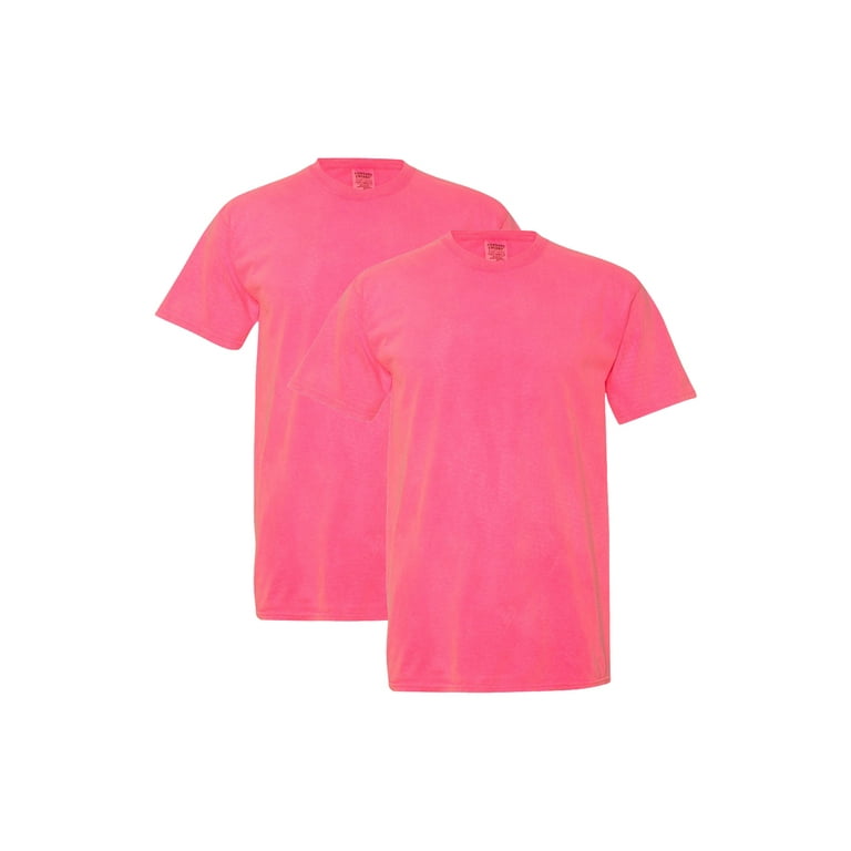 Comfort Colors Adult Heavyweight T Shirt 2 Pack Neon Pink 4XL