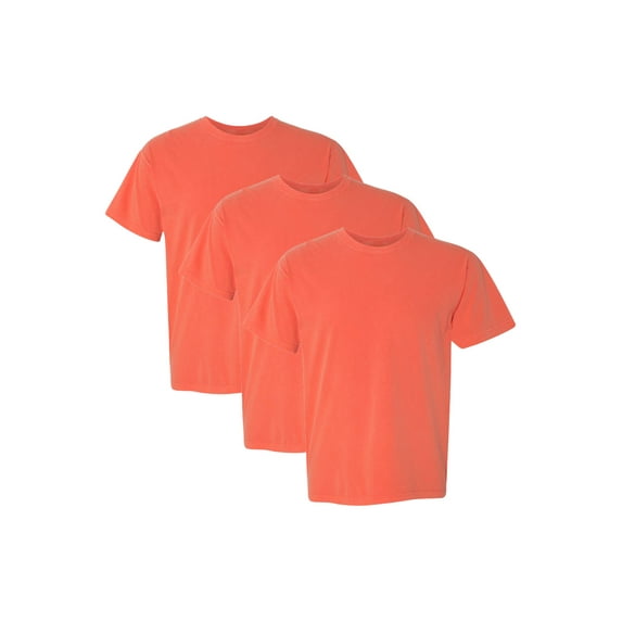 Comfort Colors Adult Heavyweight T-Shirt, 3-Pack, Bright Salmon, 2XL