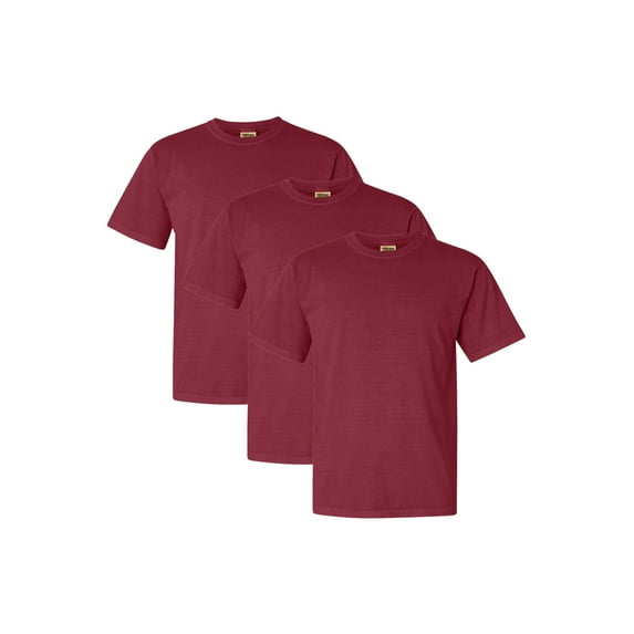 Comfort Colors Adult Heavyweight T-Shirt, 3-Pack, Chili, S