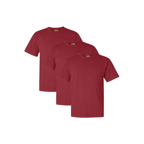 Comfort Colors Adult Heavyweight T-Shirt, 3-Pack, Crimson, 3XL