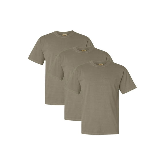 Comfort Colors Adult Heavyweight T-Shirt, 3-Pack, Khaki, L
