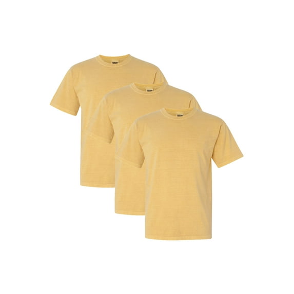 Comfort Colors Adult Heavyweight T-Shirt, 3-Pack, Mustard, L