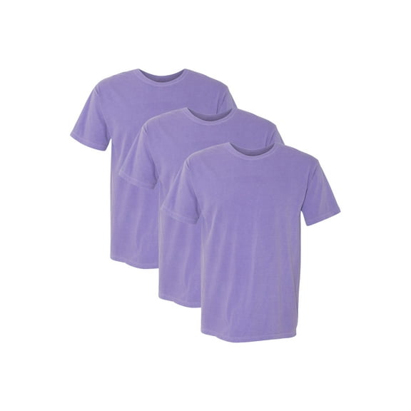 Comfort Colors Adult Heavyweight T-Shirt, 3-Pack, Violet, M