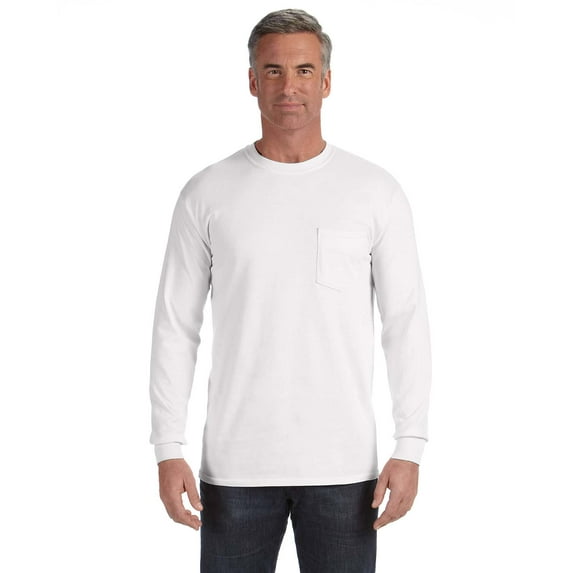 Comfort Colors - Garment-Dyed Heavyweight Long Sleeve Pocket T-Shirt - 4410