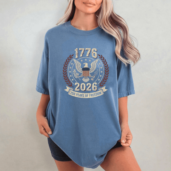 Comfort Colors America 250 tShirt, Betsy Ross Vintage Flag 1776-2026 Anniversary Tee