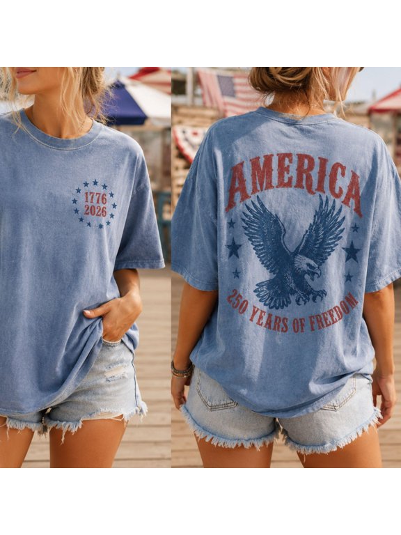 Comfort Colors America Eagle Shirt 250th Anniversary Tee