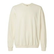 Comfort Colors B00808245 Garment-Dyed Lightweight Fleece Crewneck Sweatshirt, Ivory - Large