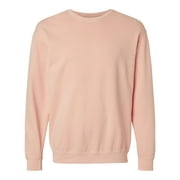 Comfort Colors B00808665 Garment-Dyed Lightweight Fleece Crewneck Sweatshirt, Peachy - Large