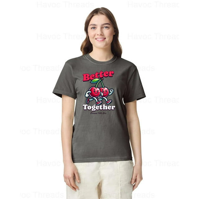 Comfort Colors Blue Better Together Cute Couple Unity Graphic Tee up to size 5XL.