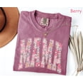 thumbnail image 1 of Comfort Colors Boho Floral Mama T-Shirt, Trendy Oversized Mom Tee, Cute Mother’s Day Gift, 1 of 3