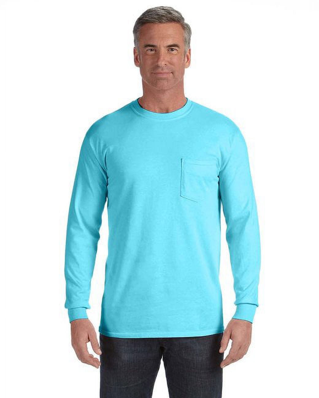 Adult Heavyweight RS Long-Sleeve Pocket T-Shirt - WHITE - L