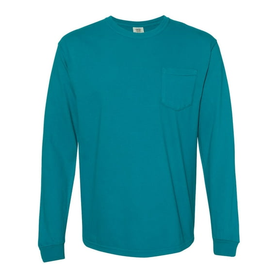 Comfort Colors Garment-Dyed Heavyweight Long Sleeve Pocket T-Shirt