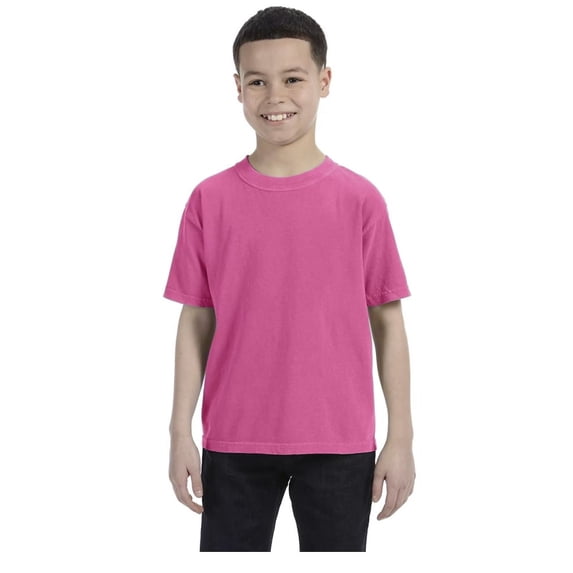 Comfort Colors C9018 Garment-Dyed Youth Midweight T-Shirt Peony XL