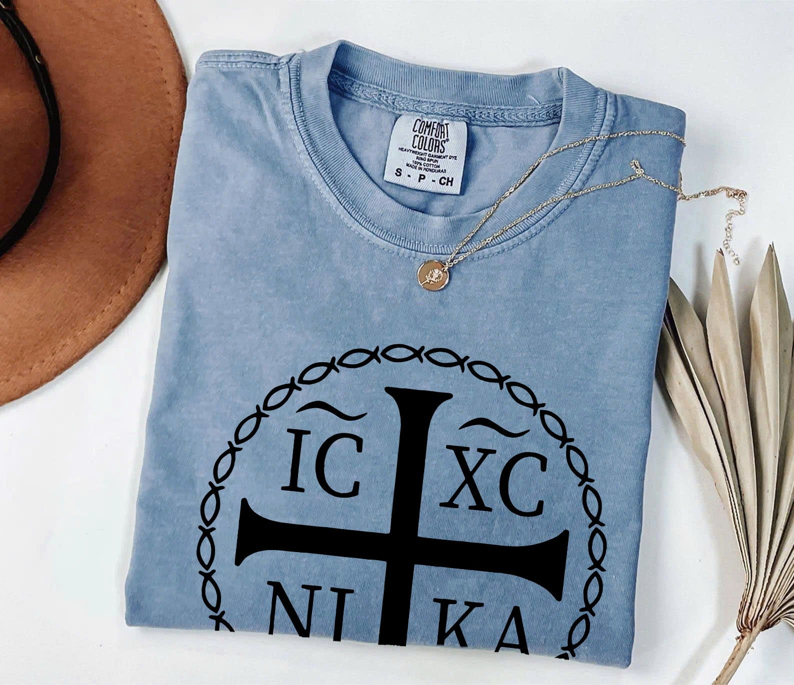 Comfort Colors Christian T-Shirt - IC XC NIKA Greek Orthodox Faith Tee ...