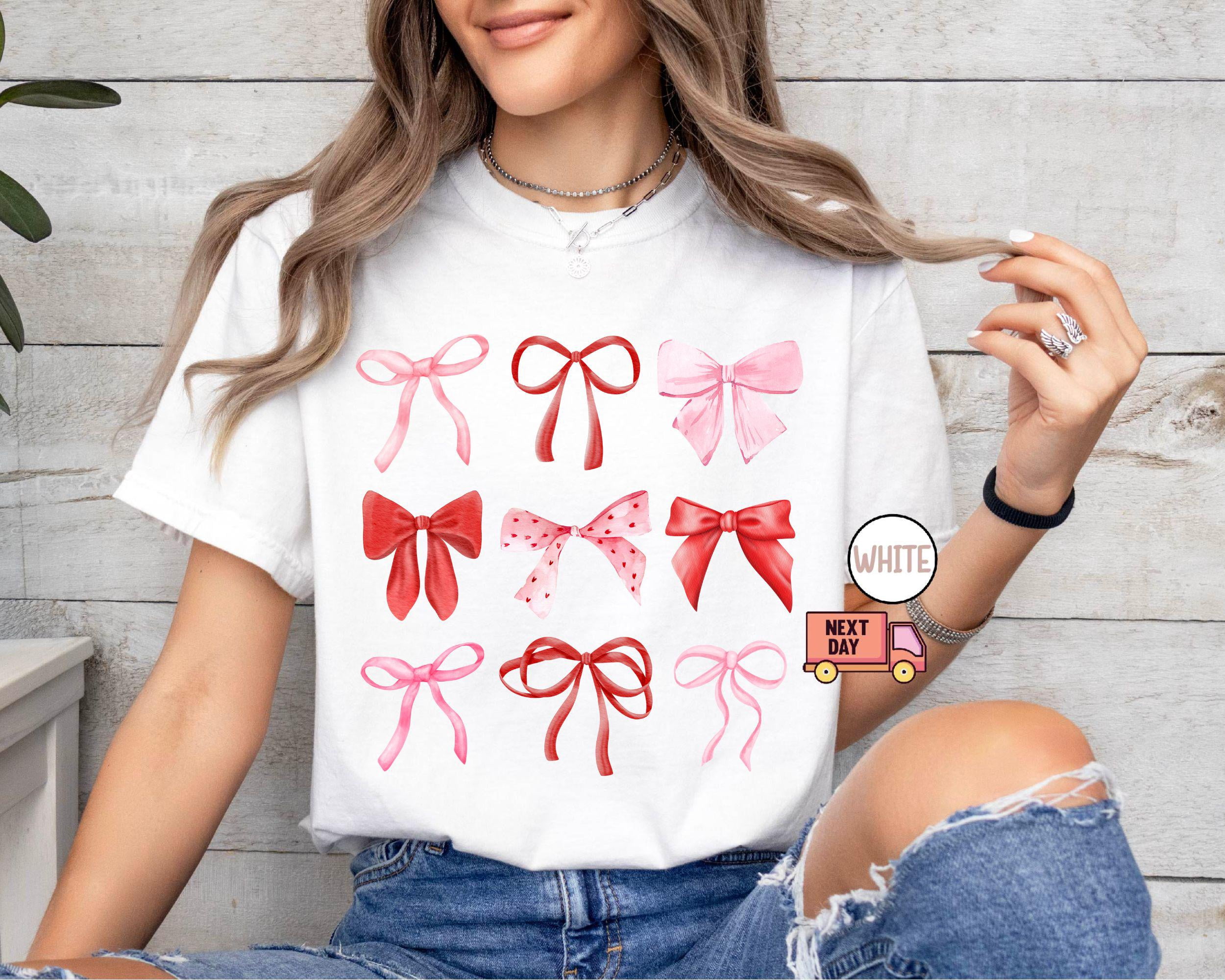 Comfort Colors® Coquette Valentine Shirt, Coquette Bow Shirt, Valentine ...
