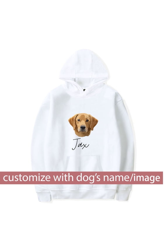Comfort Colors Custom Pet Hoodie Pet photo and name Personalized Pet Portrait Hoodie Custom Dog Cat Graphic Hoodie Unisex Personalized