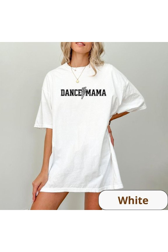 Comfort Colors Dance Mom Shirt, Cheer Mom Shirt, Mom Gift, Mama Lightning Bolt, Dance Mama gift for Dance Mom, In my dance mom era Tshirt